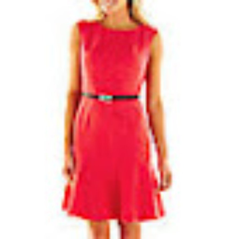 NWOT Liz Claiborne Sleeveless Lined Flounce Hem Dress sz 14